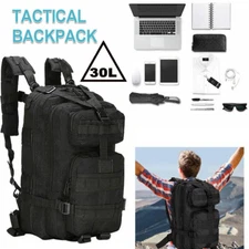 30L Military Molle Tactical Backpack Rucksack Camping Hiking Bag Outdoor Travel