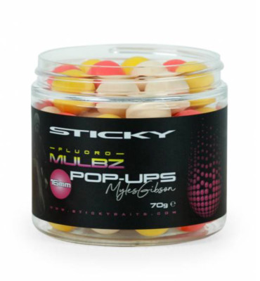 KLEBRIGE KÖDER MULBZ POP UP BOILIES in 12 oder 16 mm - 70g - KARPFENANGELKÖDER
