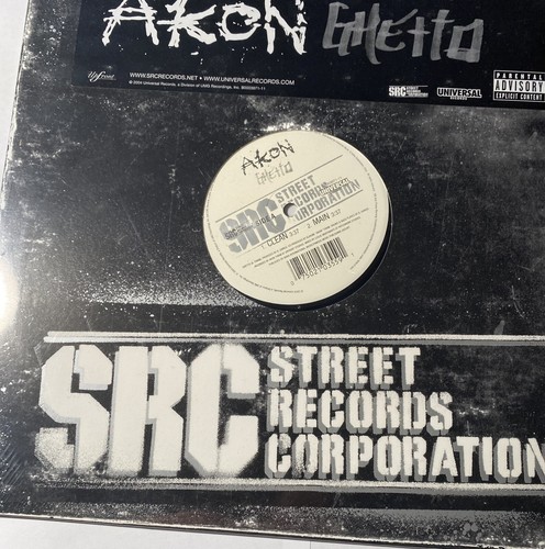 Street Records Corporation Akon Ghetto Vinyl Record NEW Sealed Free Shipping. - Picture 4 of 6