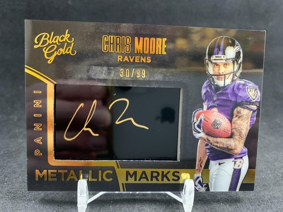2016 PANINI BLACK GOLD CHRIS MOORE METALLIC MARKS AUTO 30/99 2016 PANINI BLACK GOLD CHRIS MOORE METALLIC MARKS AUTO 30/99