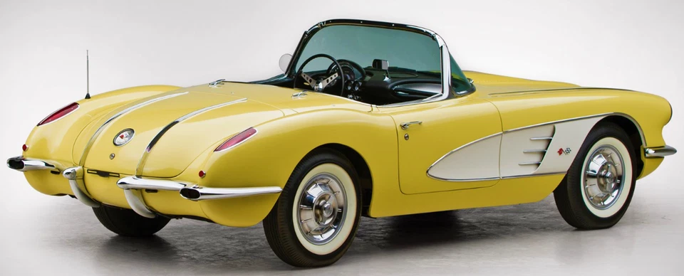 Corvette Chevrolet coche de carreras Chevy 1 clásico Hot Rod metal 55 12 57 18 1963 1957  Foto 4 de 4