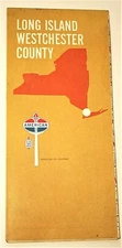 American Oil Amoco Gas Station Long Island Westchester NY Road Map NOS New 1969