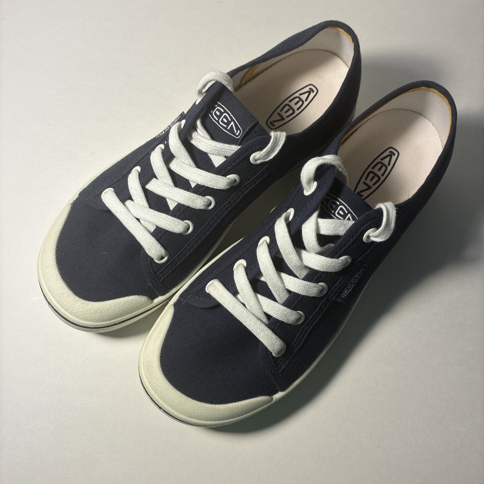 KEEN Sneaker Donna Elsa 5 Casual Retrò Blu Scuro Bianco Taglia 8 U.S.