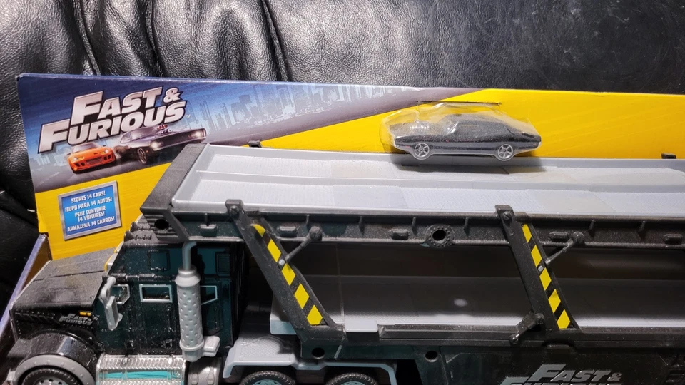 Rare Mattel Fast & Furious Mega Diesel Hauler Black Hot Wheels Truck 2016 NIB - Image 2 of 4