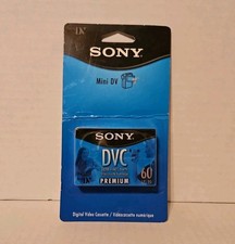 Sony Mini DV Digital Video Cassette DVC 60min Premium Tape New On Card