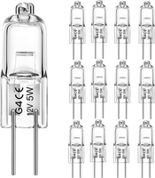 Halogen G4 5W 12V 12 StüCke G4 Halogen Leuchtmittel 2700K Warmweiß Dimmbar FüR B