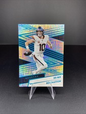 2025 Panini Revolution Bo Nix Silver Lazer 262/499 Teal Mojo
