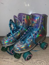Impala Holographic blades quad roller skates women's size 9 great condition