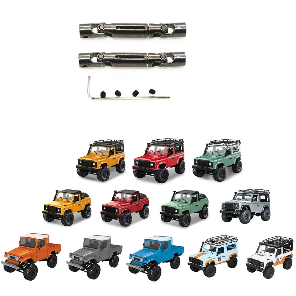 2Pcs Metal Drive Shaft CVD for  D12 C14 C24 B16 B36 B24 MN D90 MN99S MN-901231 - Image 2 of 4