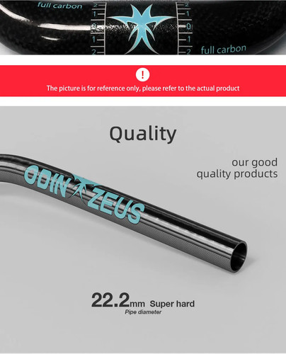 Full Carbon Fiber MTB Bicycle Handlebar 31.8mm/25.4mm 580-720mm Rise Handlebar - Picture 18 of 36