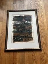 Ev Gruger Abstract, 1961 Framed Screen print 34/100