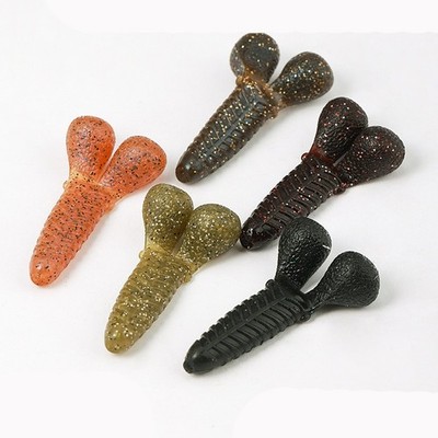 Soft Worm Lure Set 7PCS Slow Sinking for Barsch Snakehead Predatory Trigger