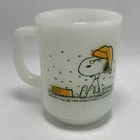 New ListingVintage Snoopy Fire King Coffee Mug, Anchor Hocking, Schulz, 1958, French Toast