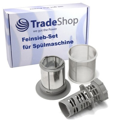 3in1 Feinsieb Schmutzsieb Set für Bosch SGS4682 LOGIXX SUPER SILENCE