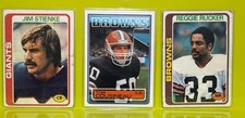 Topps 1970s and 80s NFL  Card Lot Jim Stienke Tom Cousineau Reggie Rucker