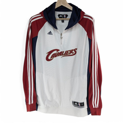 Cleveland Cavaliers Adidas Clima365 On Court Warm Up Hoodie Sweatshirt Men Large