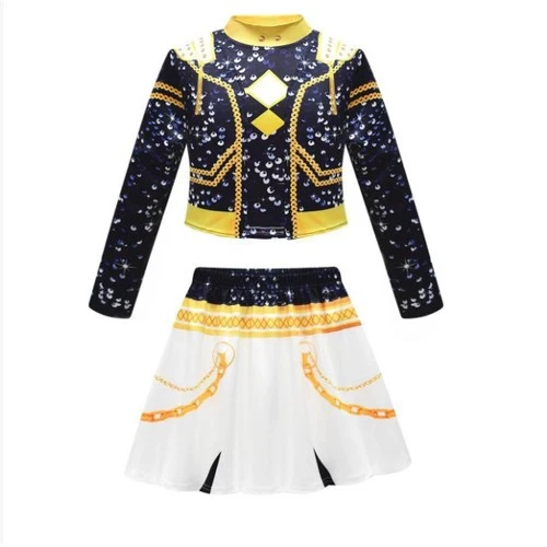 Kids Girls KPop Demon Hunters Costume Rumi Zoey Cosplay Fancy Dress Wigs-Outfits - Picture 13 of 14