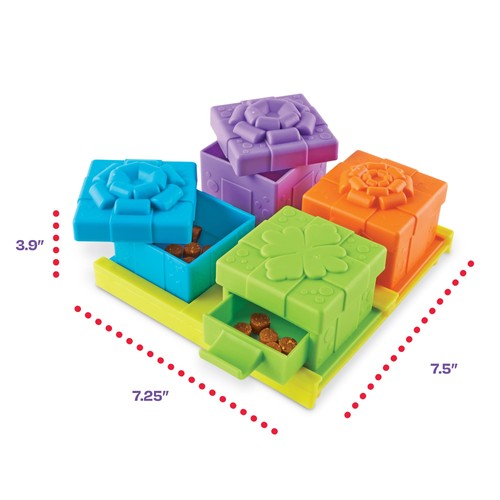 Brightkins Surprise Party Treat Puzzle - Arricchimento Puzzle Giocattoli per Cani, Int... - Foto 7 di 8