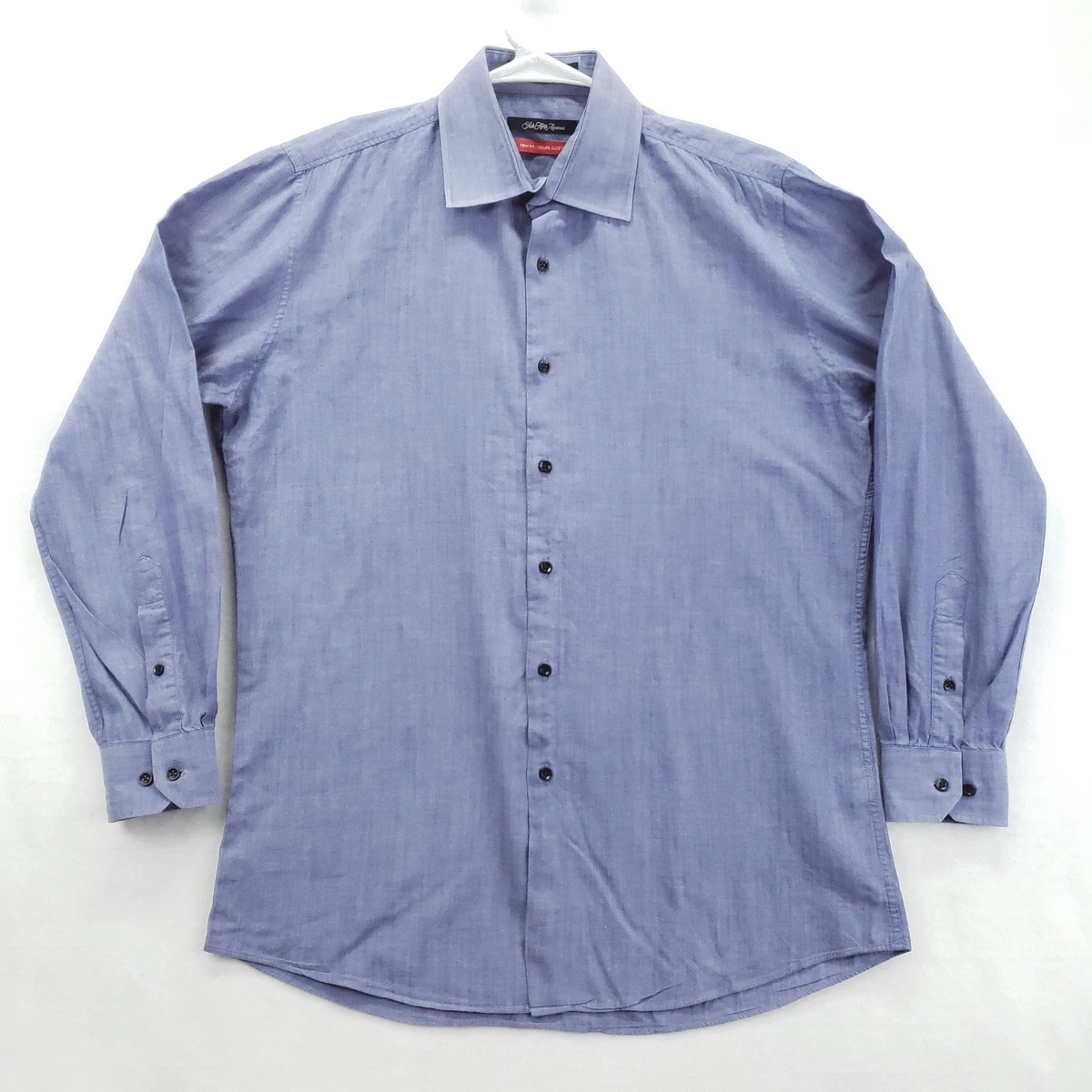 saks off fifth mens dress shirts Saks Fifth Avenue Men's Cotton Classic Dress Shirt - Light Blue