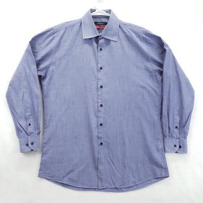 Saks Fifth Avenue Dress Shirt Mens 15.5 32/33 Trim Fit Long Sleeve Button  Up | eBay