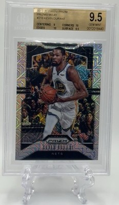 Kevin Durant 2019-20 Panini Prizm #210 Mojo Prizm /25 Beckett BGS Gem Mint 9.5!