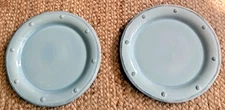 Set Of 2 Juliska Berry And Thread Ice Blue Dinner Plates MINT Condition