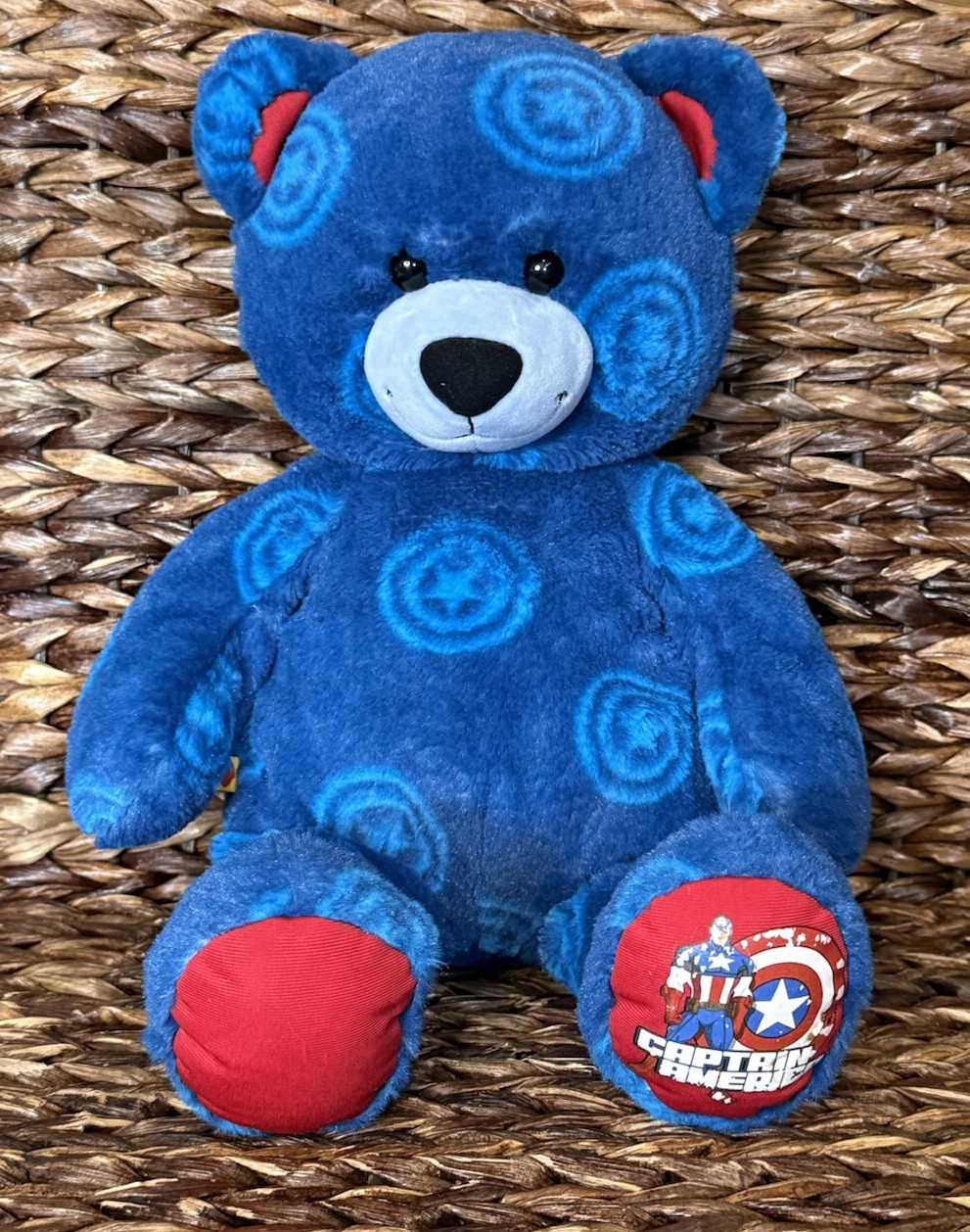 Build A Bear Captain America  Marvel 2014 Retired Collectible