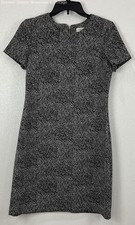 Calvin Klein Women's Black & White Dot Patterned Dress Size 4