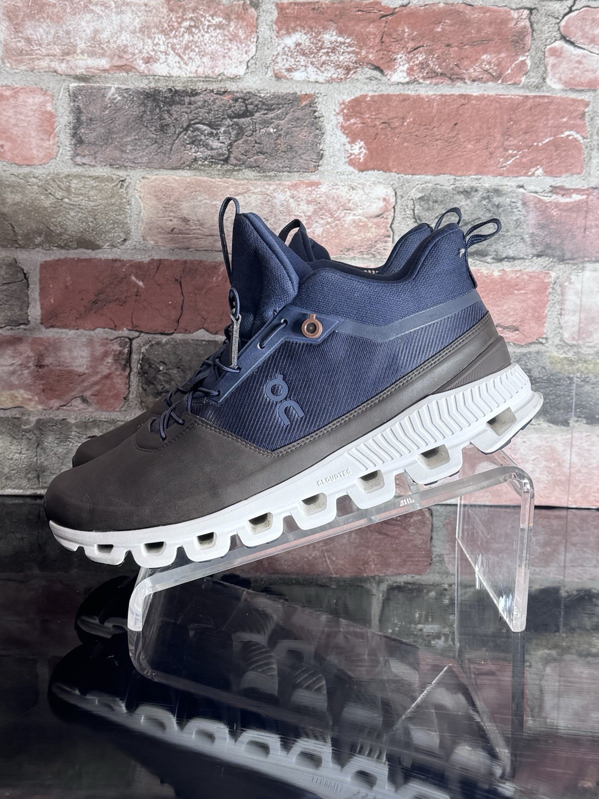 On Cloud Men's 11 Hi Waterproof Sneakers Trail Running Shoes Fir/Umber Eur 45 image 3