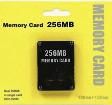 256MB Megabyte Memory Card Data For Sony PlayStation 2 PS2 Slim Game Console