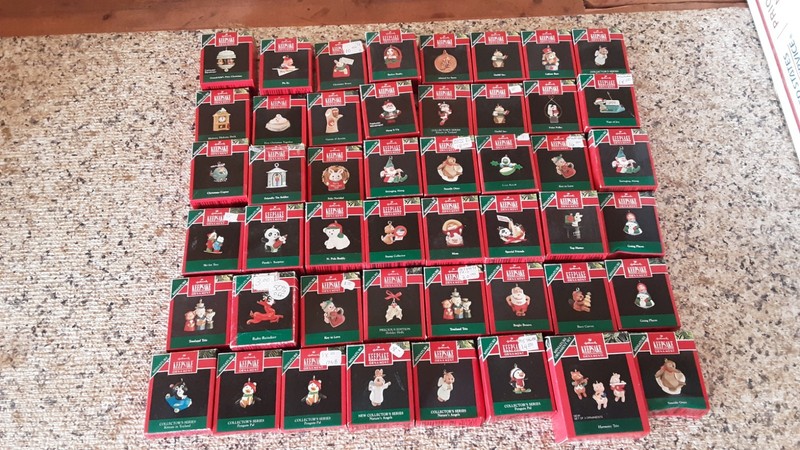 NIB Lot of 47 Hallmark Keepsake Ornaments MINIATURE 1990-92 GIANT ORNAMENT SALE!