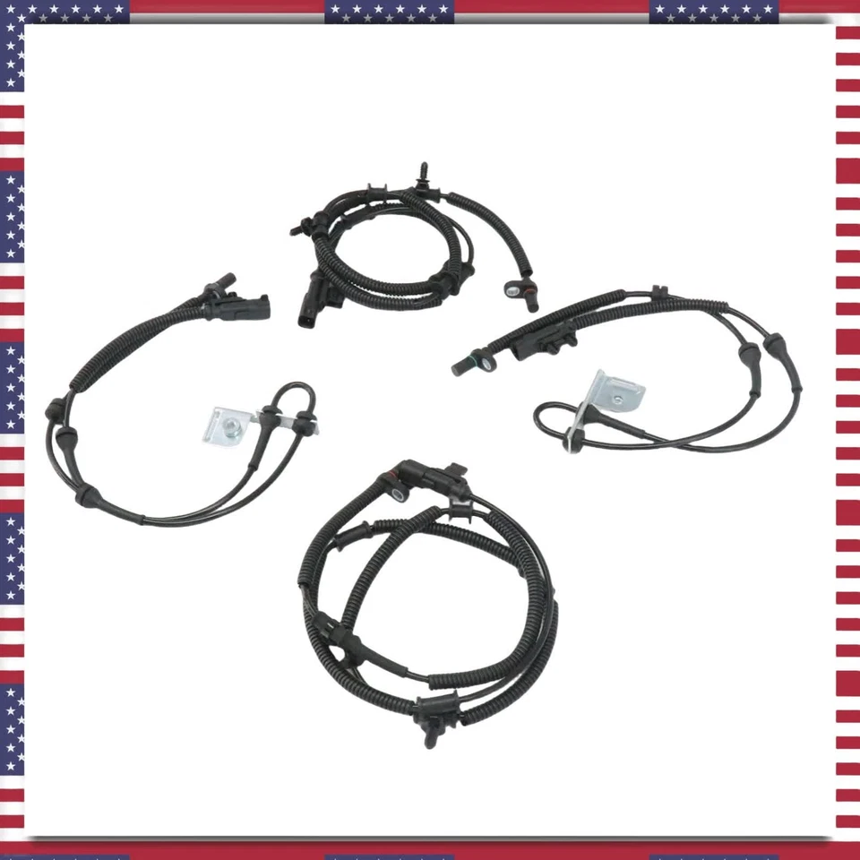 4* ABS Wheel Speed Sensor Front & Rear For 2012-2020 Dodge Grand Caravan 3.6L US - Image 3 of 4