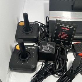 Atari 7800 ProSystem Black Silver Console w/ Joystick Paddle Controllers & Games