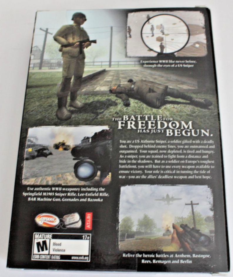 WORLD WAR 2 II SNIPER CALL TO VICTORY - Classic WW2 Shooter Rare PC ...
