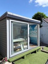 Eco Insulated Garden Room Office Studio Pod 3mx2.5m Cabin Bedroom Double Glazed