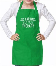 Go Kart Is My Terapia - Unisex Bambini Grembiule - Carrello Corsa Gara Karts