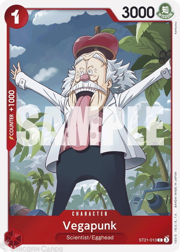 ST21-013 Vegapunk : Common Foil English One Piece TCG Card : ST21: Starter Deck