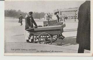 CPA 75 Les petits métiers parisiens LE MARCHAND DE MARRON (Colect Serge Bonnet)