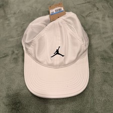 Nike Club Cap Air Jordan Jumpman White Jumpman Hat FN4675 100 Adult Size M/L New