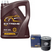MotoröL Set 5W-40 5 Liter + ÖLfilter FüR Citroen Xsara C5 Fiat Peugeot Suzuki