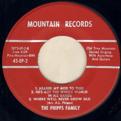 The Phipps Family How Firm A Foundation Vinyl Single 7inch Mountain Records