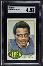 1976 Topps Football Card #148 WALTER PAYTON Chicago Bears Rookie RC SGC 4.5. rookie card picture