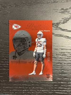 2024 Prestige Jaden Hicks #345 Xtra Points Red 999 Kansas City Chiefs RC