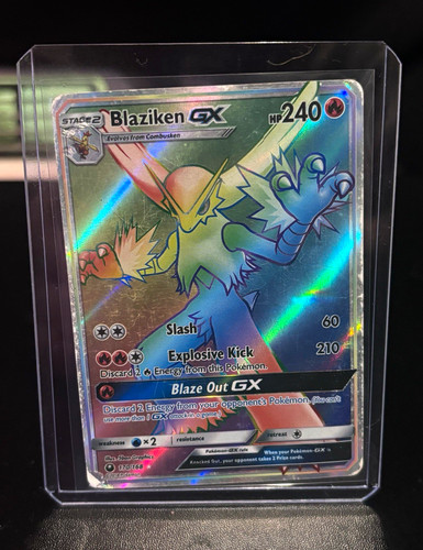 Pokemon Blaziken GX 170/168 SM Celestial Storm Rainbow Rare Holo EN 2018