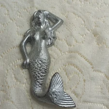 Cast Iron Mermaid Hook Wall Hanger Decor Beach Nautical Towel Holder Decor Beach