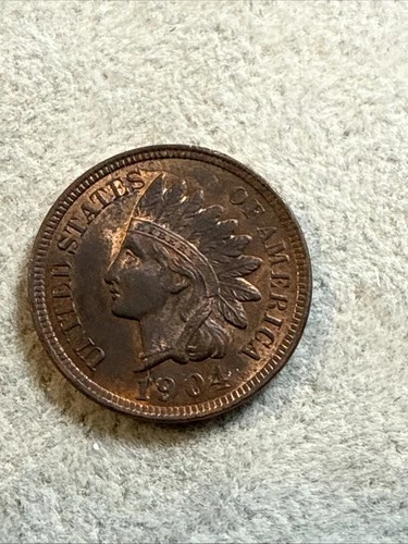 1904 Philadelphia Mint Indian Head Cent MS UNC Uncirculated BN Nice Coin See 718