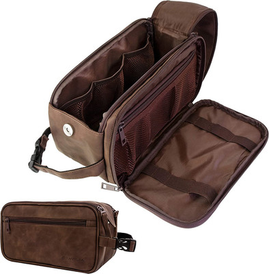 Toiletry Bag for Men, Travel Essentials Shaving Dopp Kit, Mens Travel Bag Toilet
