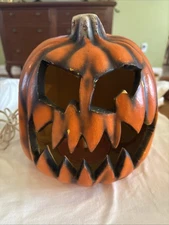 Vintage The Paper Magic Group 1998 Halloween Foam Mold Light Up jack-o'-lantern