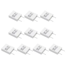 10 Pcs Ceramic Resistors, 5W 0.015 Ohm 5% Non-inductive Cement Ceramic Resistor