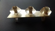 Kerzenst&auml;nder 3flammig versilbert 1950-60